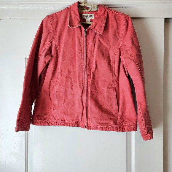 Dri Duck Jackets & Blazers - Dri Duck For Her Laurel Canvas Full Zip Jacket Womens Large Pink Cotton Utility